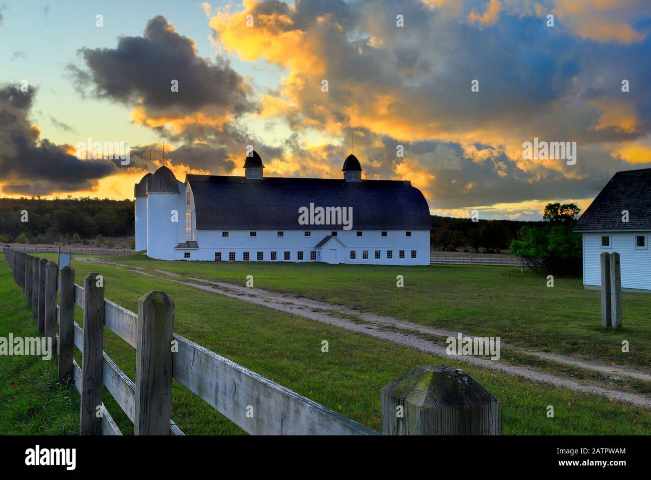 D. H. giorno fattoria, Sleeping Bear Dunes National Lakeshore, Impero, Michigan, Stati Uniti d'America Foto Stock