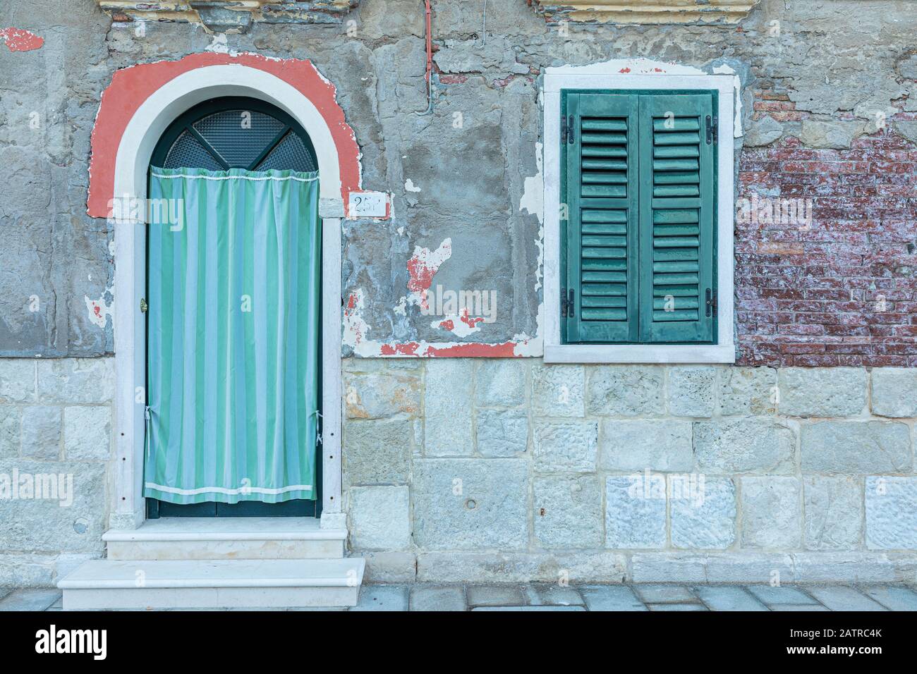 Case colorate di Burano, Venezia, Italia Foto Stock