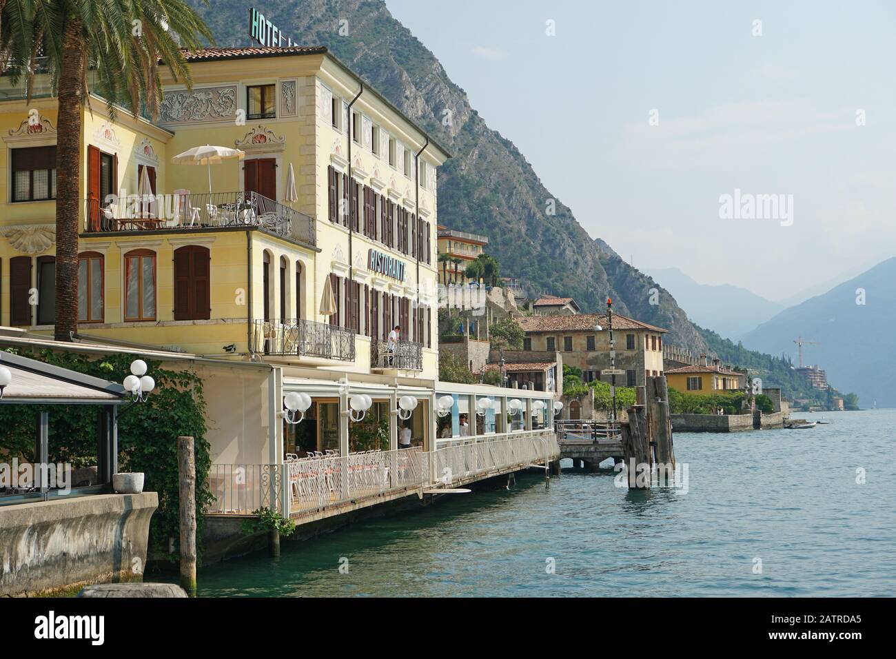 Limone Sul Lago Di Garda Italia Foto Stock