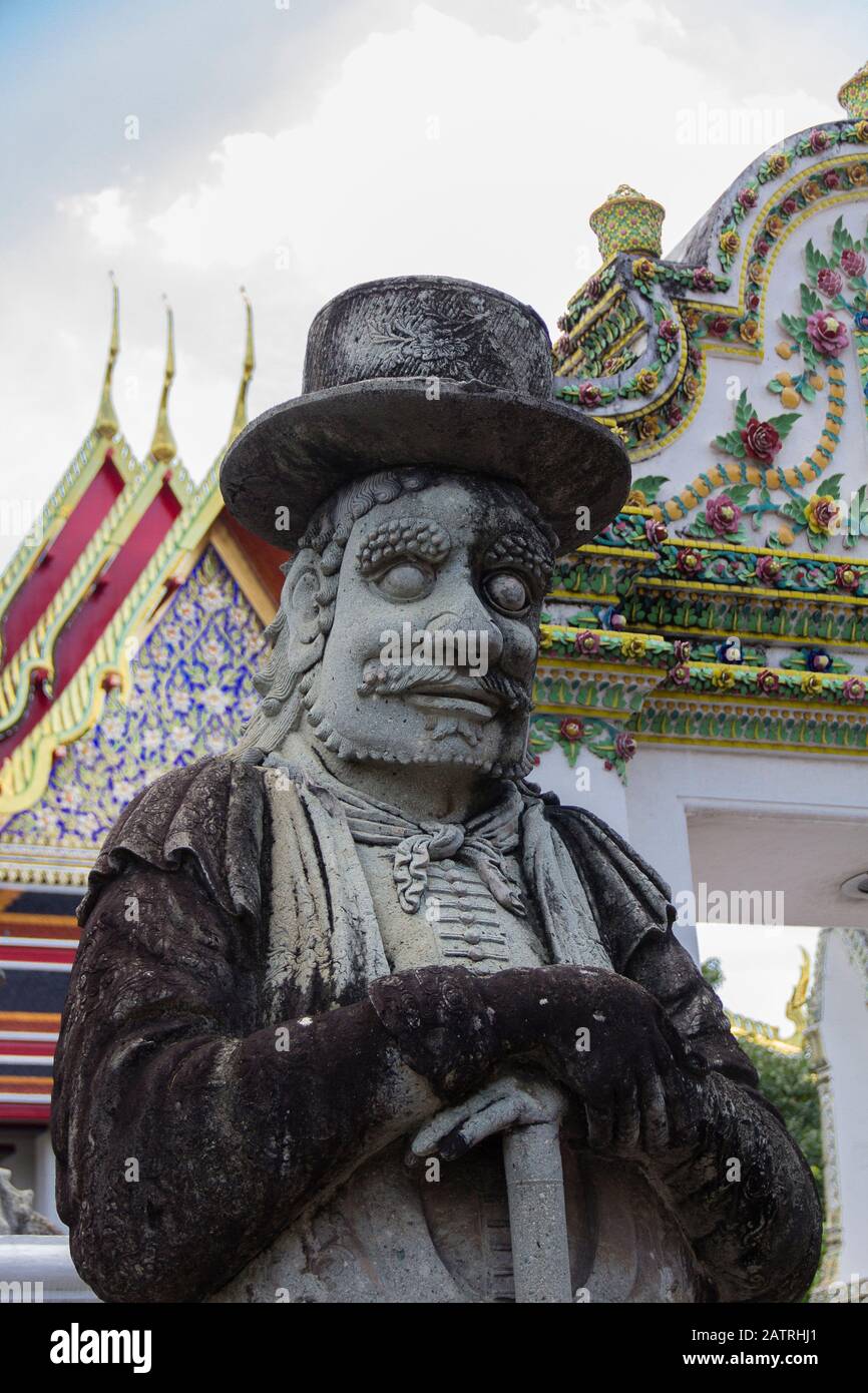 Wat Pho tempio di Bangkok, Tailandia. Foto Stock