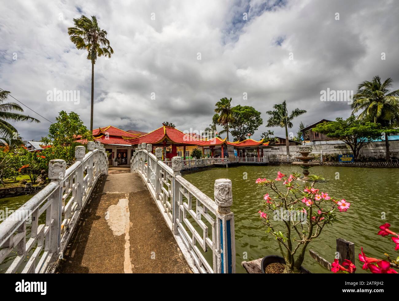 Tempio del Buddha di Vihara; Sorong, Papua Occidentale, Indonesia Foto Stock