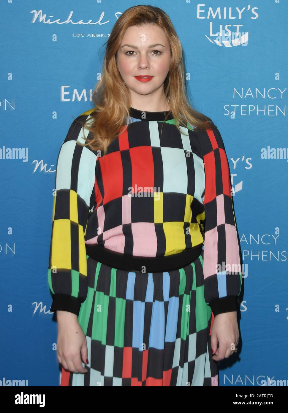 Amber Tamblyn arriva all'EMILY's List 3rd Annual Pre-Oscar Brunch, che si tiene presso Il Four Seasons Hotel Los Angeles a Beverly Hills, California, martedì 4 febbraio 2020. (Foto di Slanlee B. Mirador/Sipa USA) Foto Stock