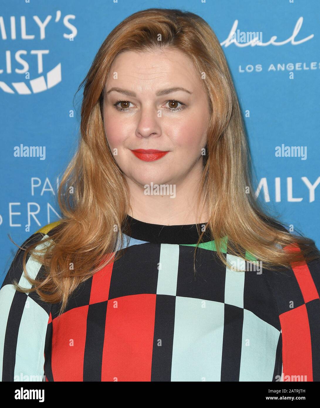 Amber Tamblyn arriva all'EMILY's List 3rd Annual Pre-Oscar Brunch, che si tiene presso Il Four Seasons Hotel Los Angeles a Beverly Hills, California, martedì 4 febbraio 2020. (Foto di Slanlee B. Mirador/Sipa USA) Foto Stock