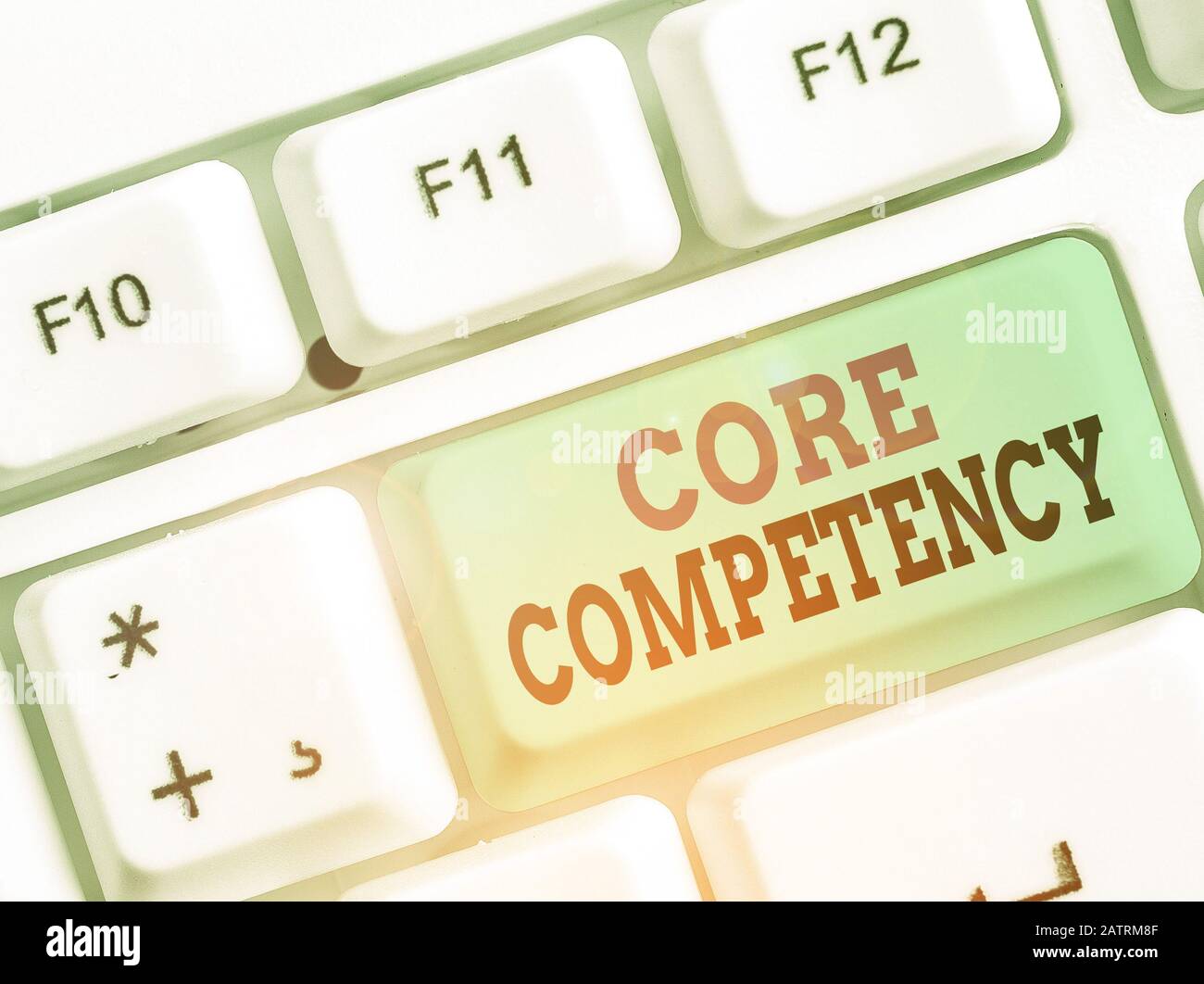 Competenza Principale Del Testo Di Scrittura A Mano. Foto concettuale combinazione armonizzata di risorse e competenze multiple Foto Stock
