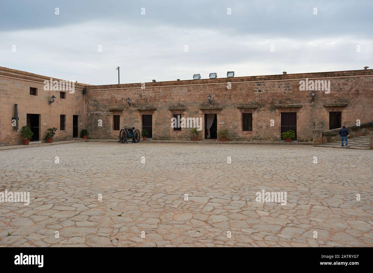 Castell de Sant Carles de Palma de Mallorca , España. Museo storico militarista del siglo XVII Contruido sobre un antiguo puerto Romano Foto Stock