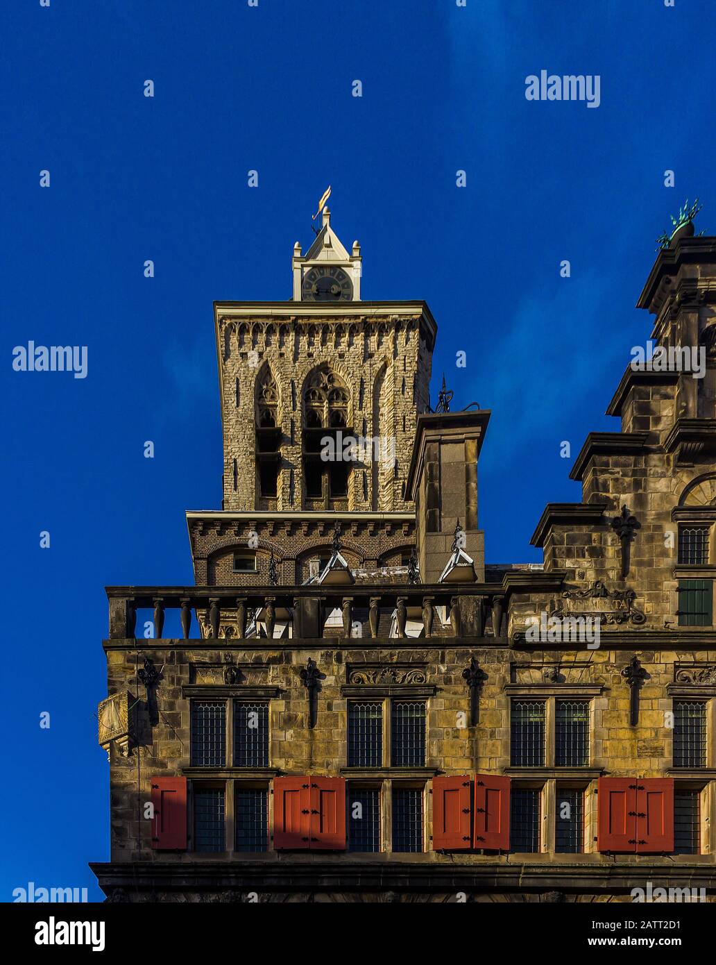 Delft, Paesi Bassi, Olanda, 18 Gennaio 2020. Stadhuis (Municipio) (Stile Rinascimentale) Foto Stock
