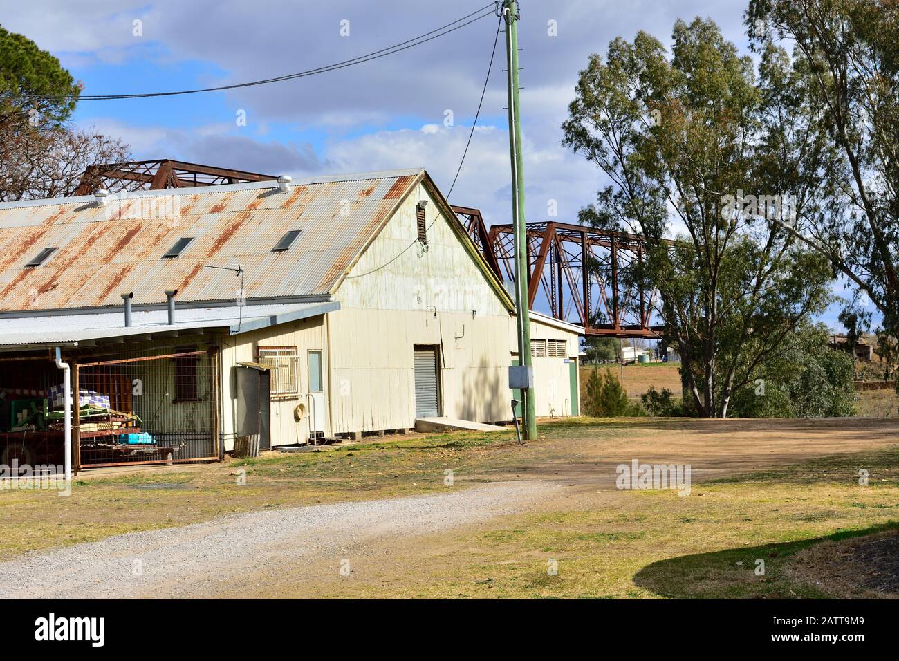 Vecchia tettoia Foto Stock