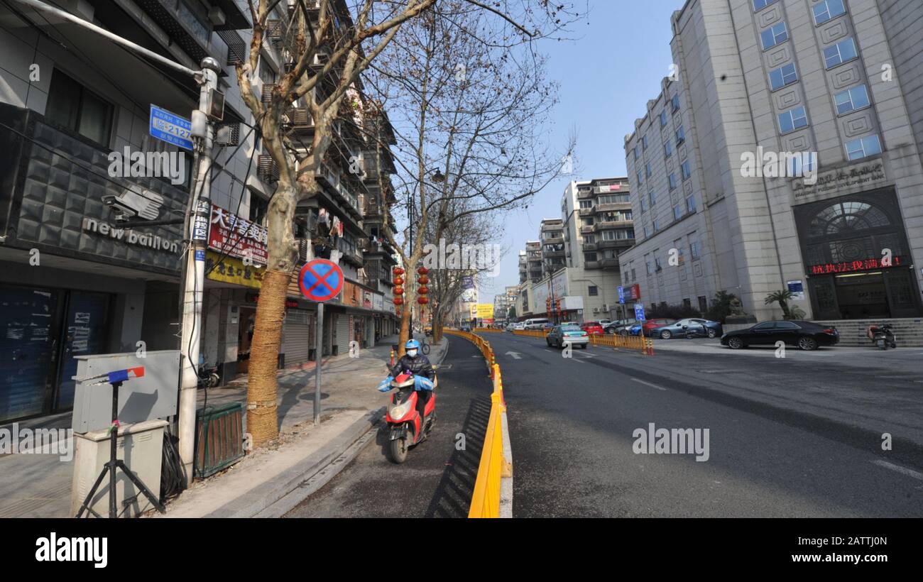 Hangzhou, Cina. 04th Feb, 2020. Hangzhou diventa una città vuota durante il periodo di prevenzione dell'epidemia a Hangzhou, Zhejiang, Cina il 04th Febbraio, 2020.(Photo by TPG/cnsphotos) Credit: TopPhoto/Alamy Live News Foto Stock