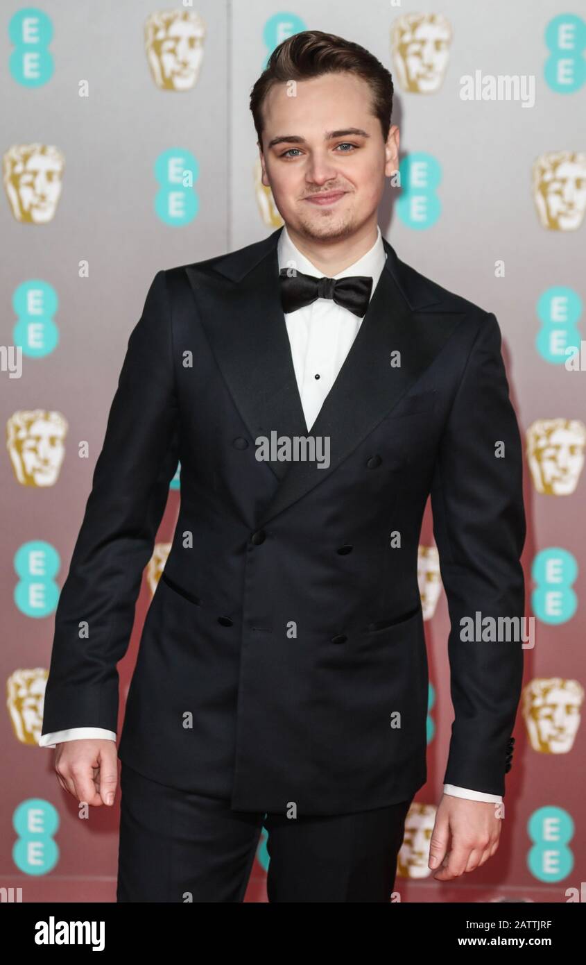 REGNO UNITO. 02nd Feb, 2020. Dean-Charles Chapman Partecipa Ai British Academy Film Awards Presso La Royal Albert Hall Di Londra. Credit: Sopa Images Limited/Alamy Live News Foto Stock