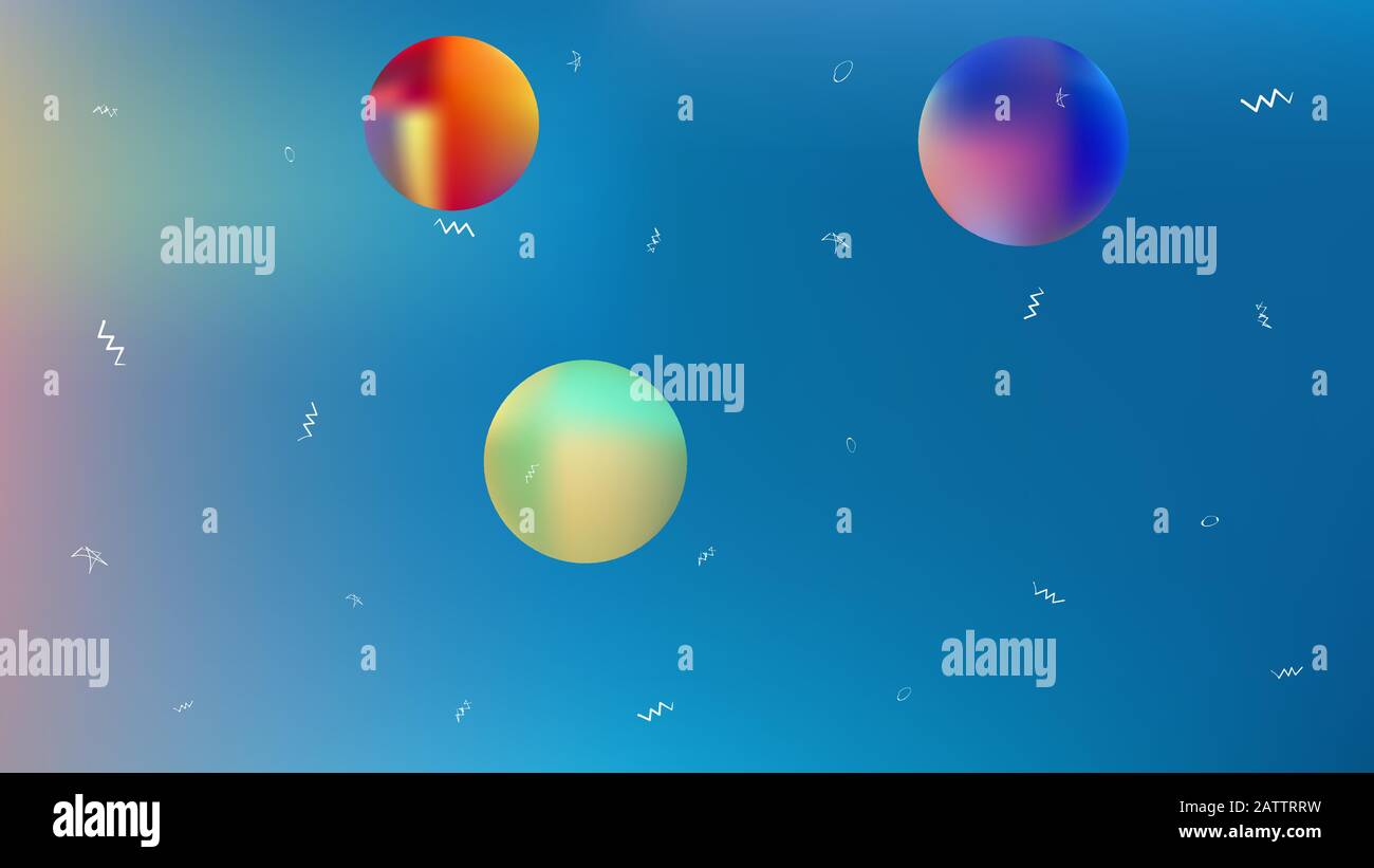 Sfondo a tema Super star. Illustrazione, texture. Divertenti Hi-res e freschi. Stelle, pianeti, segni. Universo colorato spazio sfondo tema. Illustrazione Vettoriale