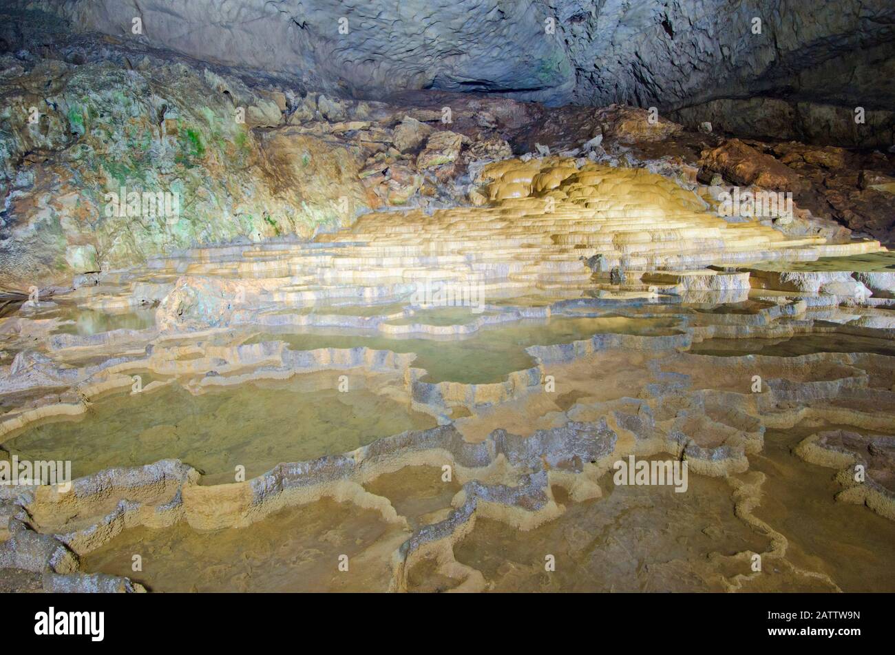 Grotta di Akiyoshi nella Mine Town, Yamaguchi, Giappone. Foto Stock