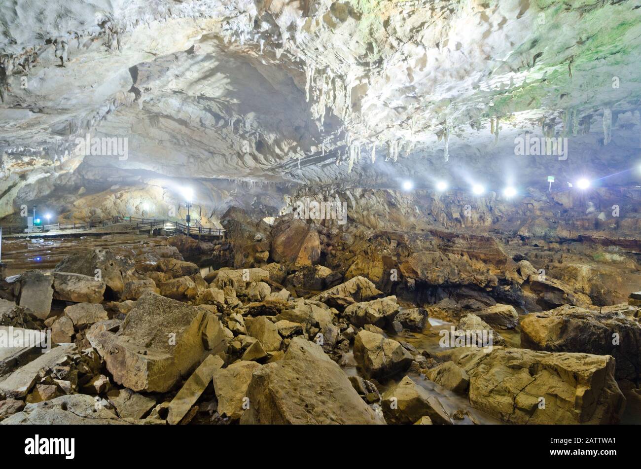 Grotta di Akiyoshi nella Mine Town, Yamaguchi, Giappone. Foto Stock