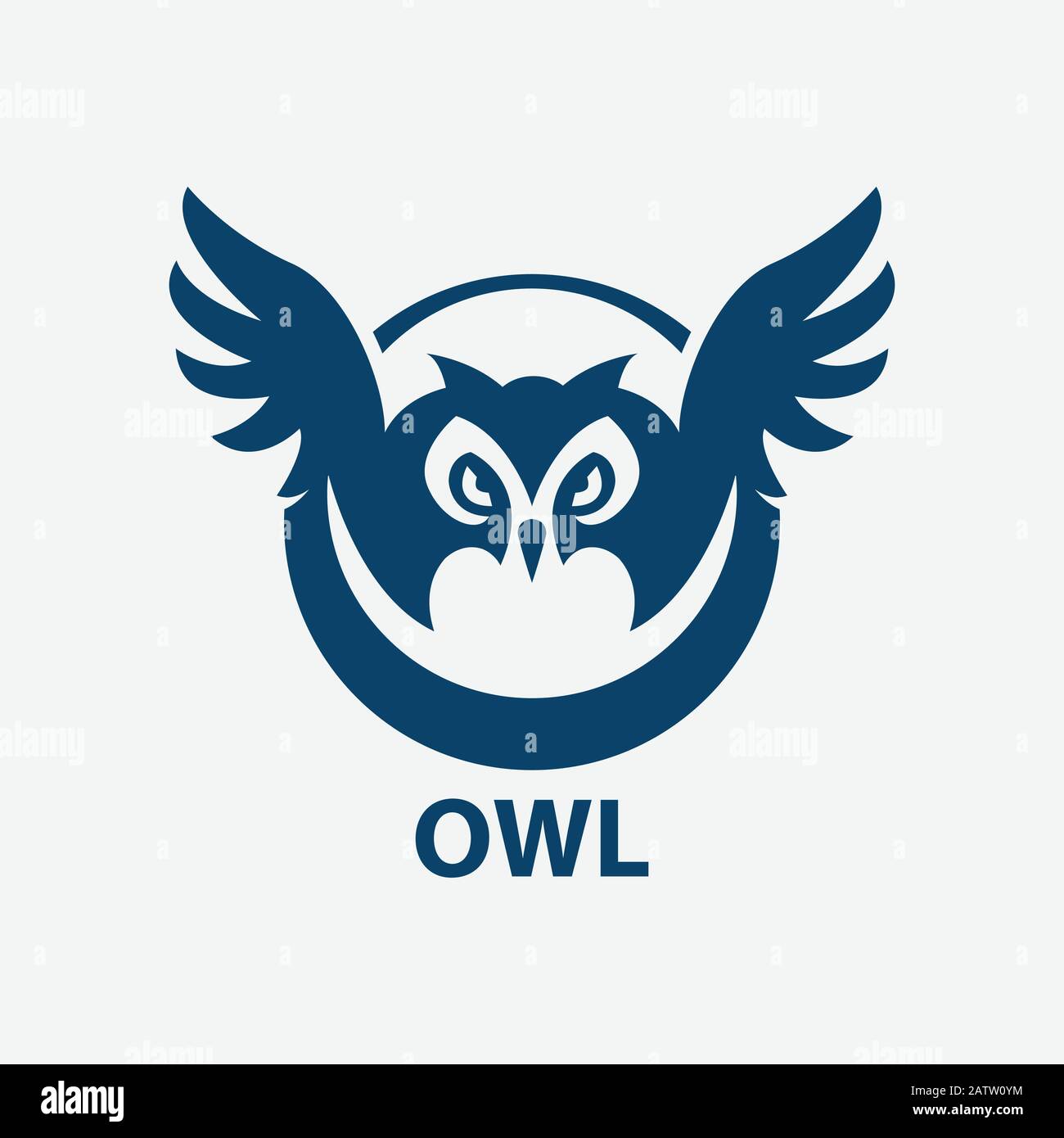 Icona vettore OWL simbolo piatto moderno e semplice per sito web, cellulare, logo, app, UI. Immagine vettoriale dell'icona OWL, EPS10 Illustrazione Vettoriale