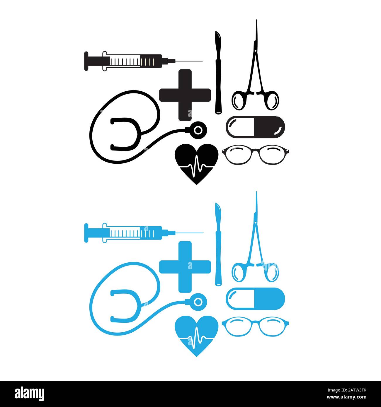 Cerotti elastici per uso medico. Bendaggio adesivo, chiamato colletta di intonaco aderente Illustrazione Vettoriale