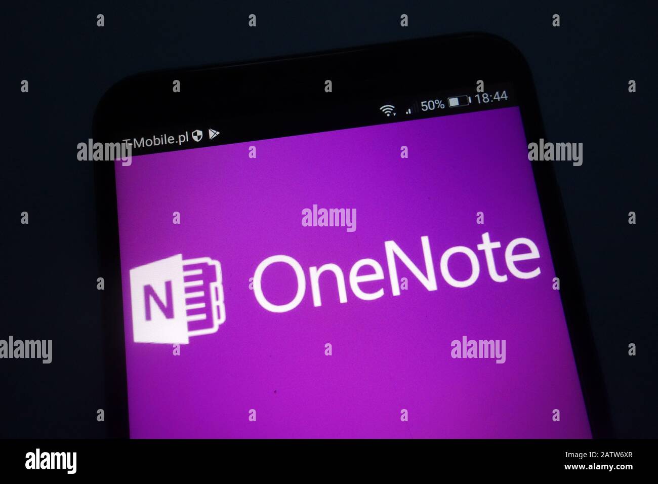Logo Microsoft OneNote sullo smartphone Foto Stock