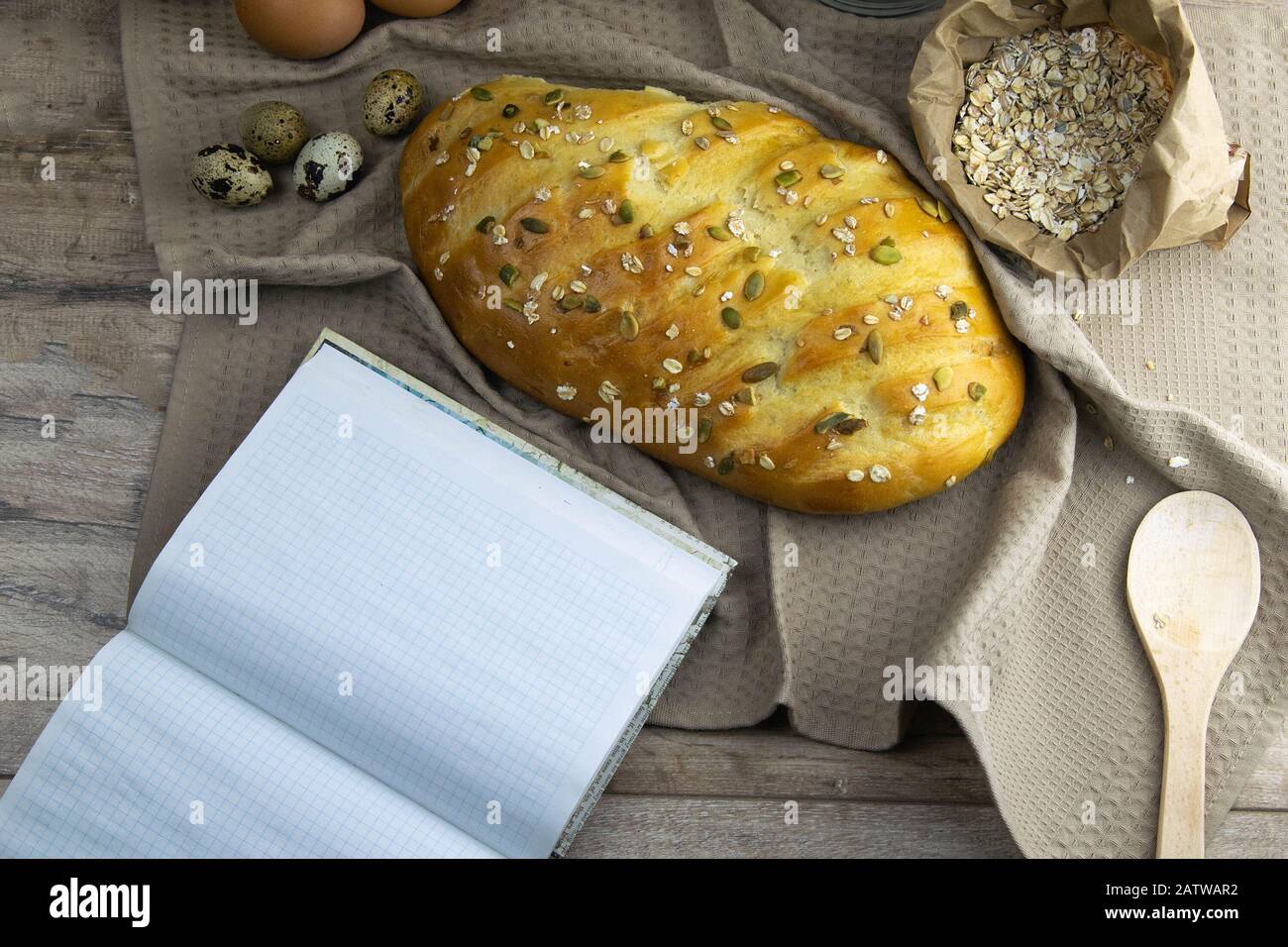 Pane fresco con spazio vuoto per il tuo testo Foto Stock