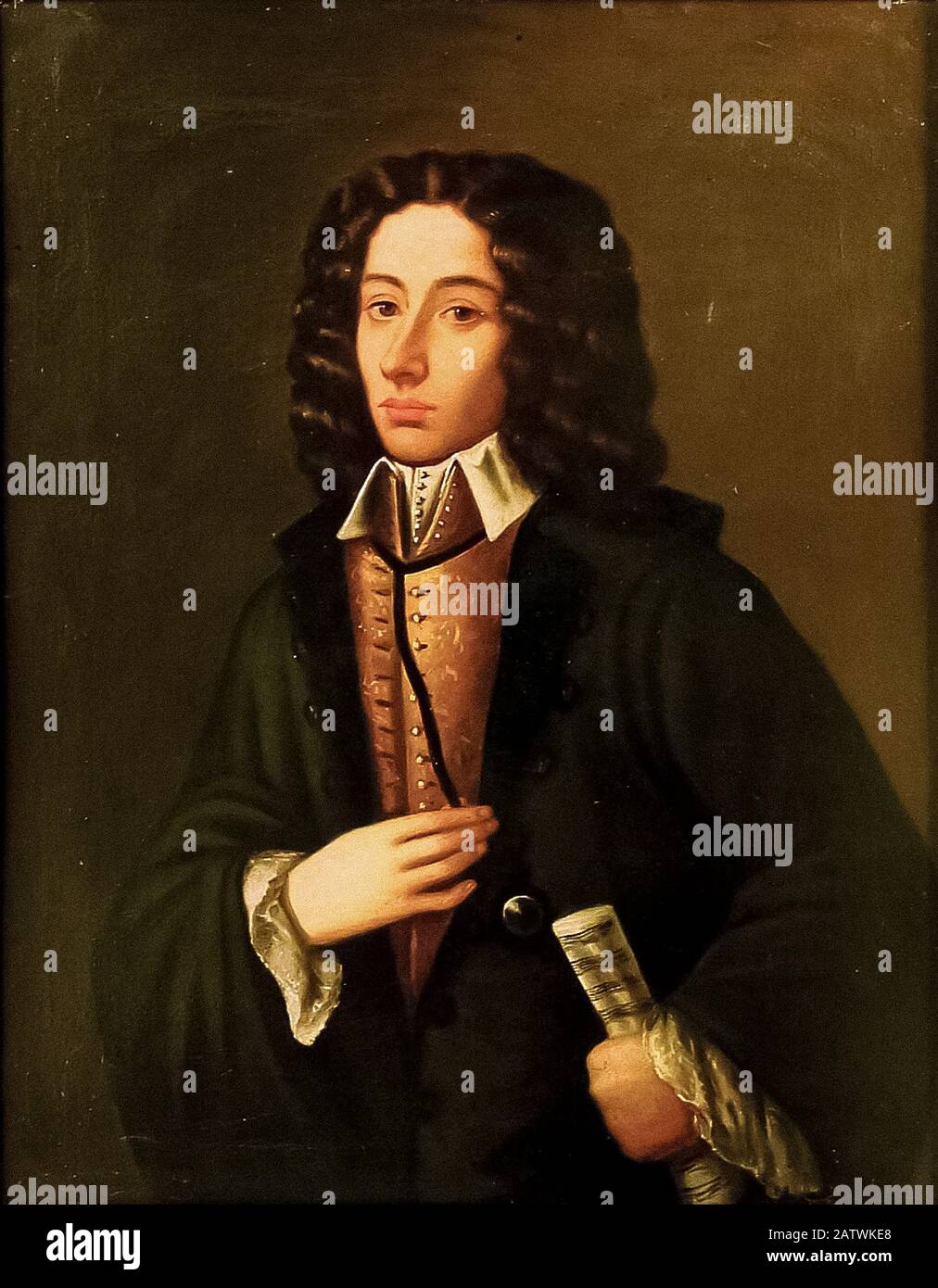 Ritratto di Giovan Battista Pergolesi (1710-1736 ) Di Domenico Antonio Vaccaro alla fine del XVIII secolo - inizio del XIX secolo Foto Stock