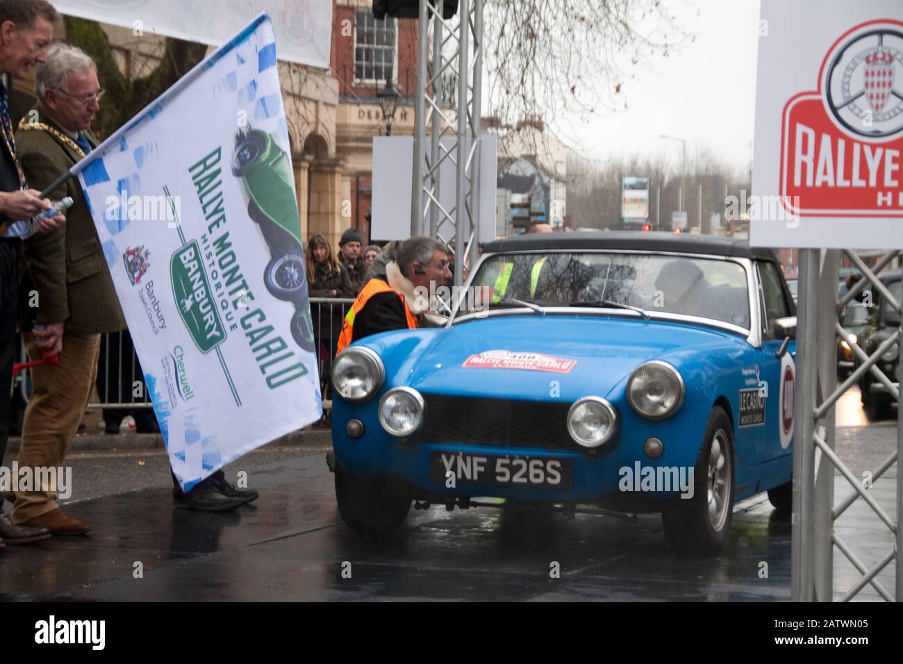 Monte Carlo Rally Banbury Mg Midget Foto Stock