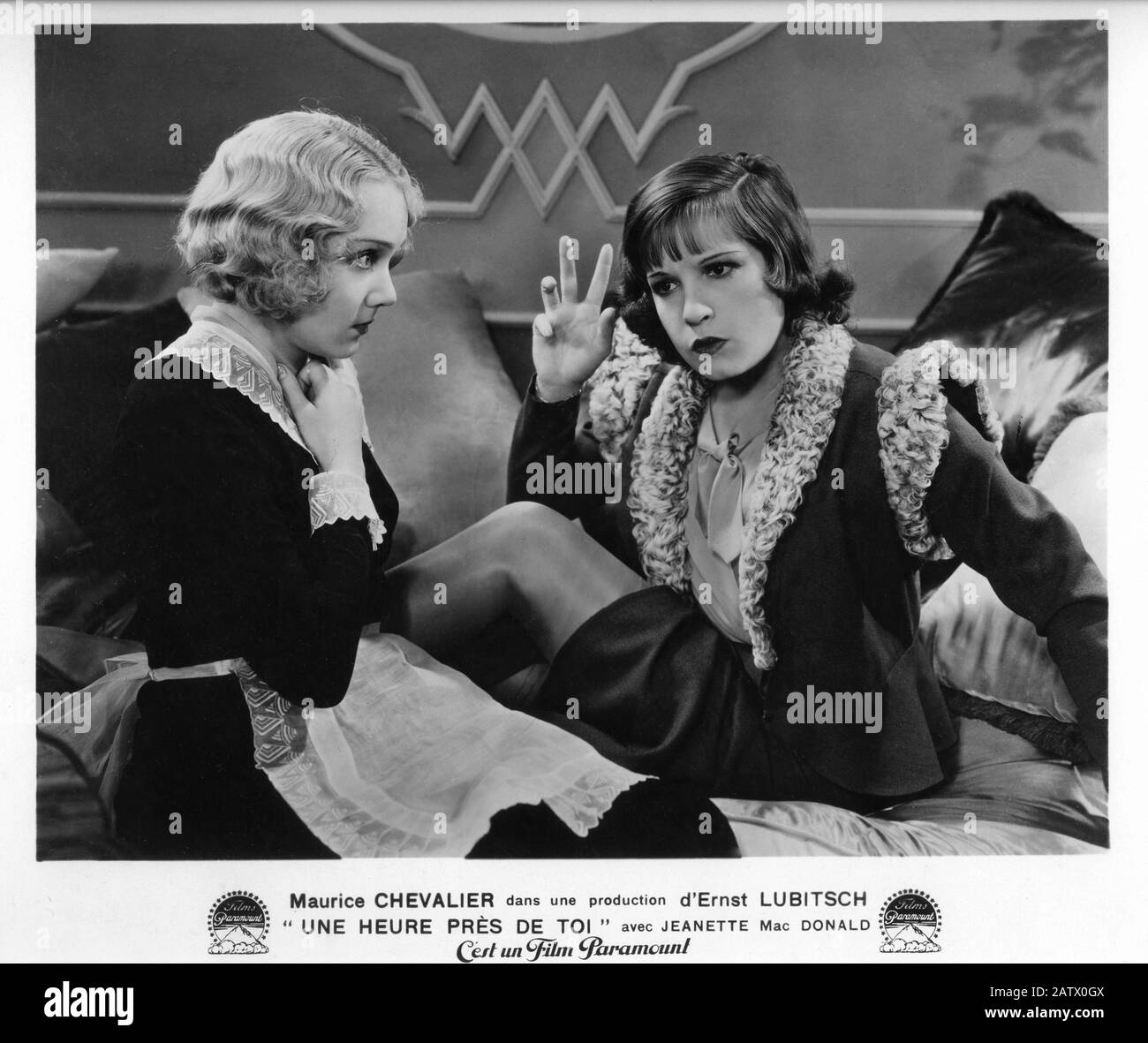 Barbara LEONARD e LILI DAMITA in lingua francese versione DI UN'ORA CON VOI aka UNE HEURE PRES DE TOI 1932 regista ERNST LUBITSCH Paramount Pictures / Les Films Paramount Foto Stock