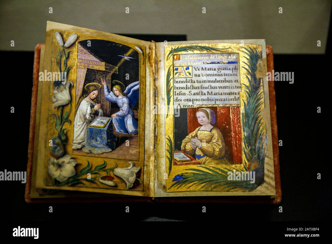 Italia Emilia Romagna Ferrara Casa Romei - Libro Delle Ore Di Renata Di Francia Foto Stock