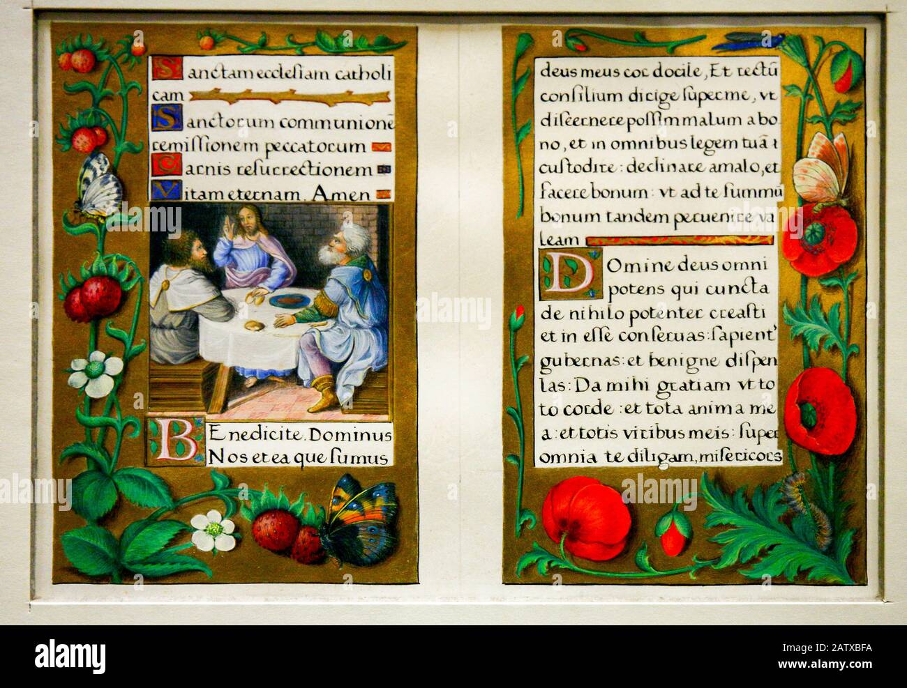 Italia Emilia Romagna Ferrara Casa Romei - Libro Delle Ore Di Renata Di Francia Foto Stock