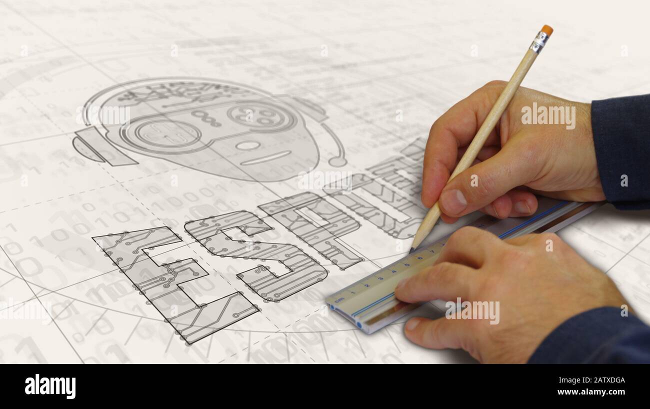 ESport cyber giochi con il progetto di simbolo giocatore. Concetto astratto di torneo, gioco, video gaming e sport digitale illustrazione 3d. Disegno d Foto Stock