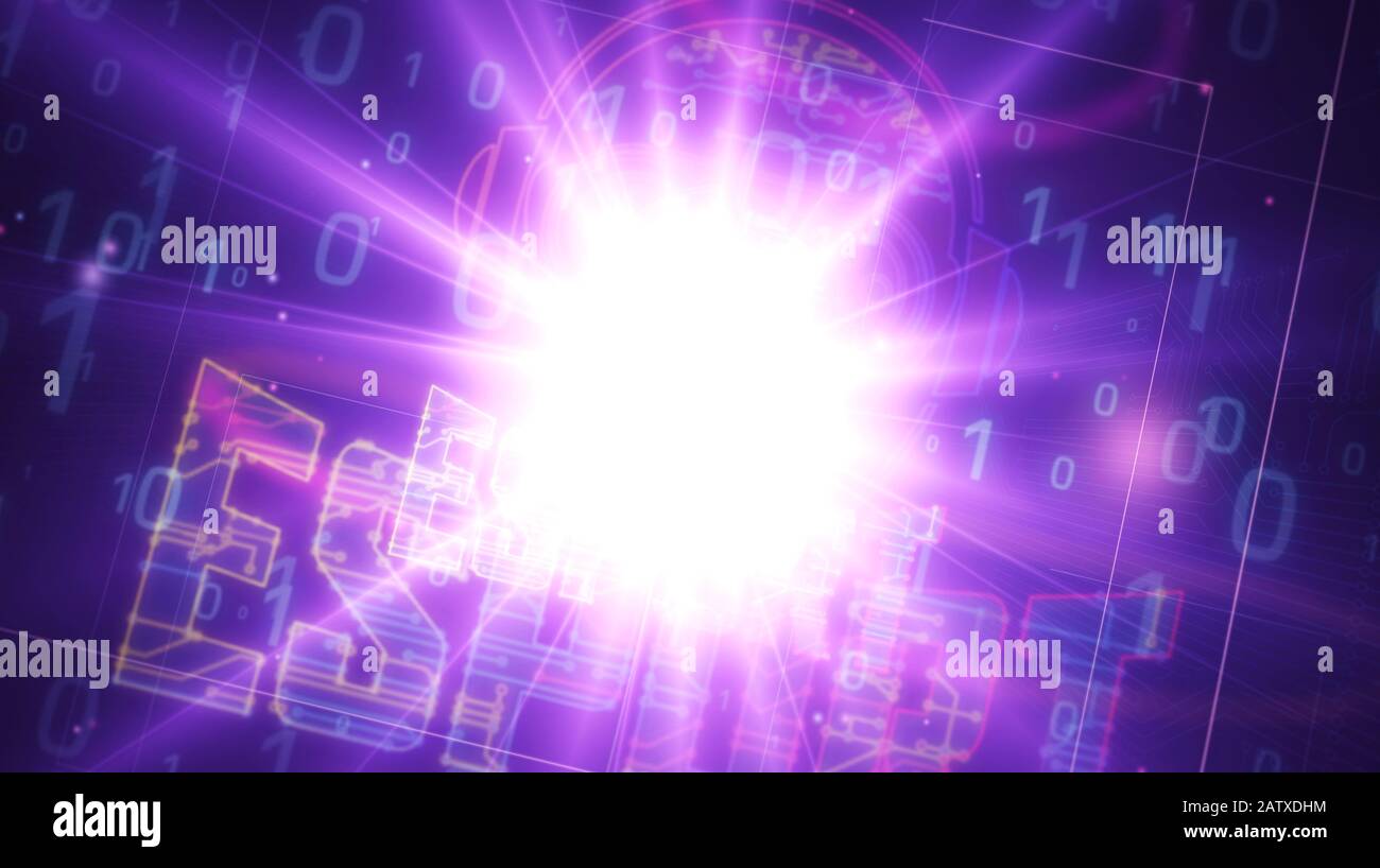 ESport cyber giochi con il progetto di simbolo giocatore. Concetto astratto di torneo, gioco, video gaming e sport digitale illustrazione 3d. Disegno d Foto Stock