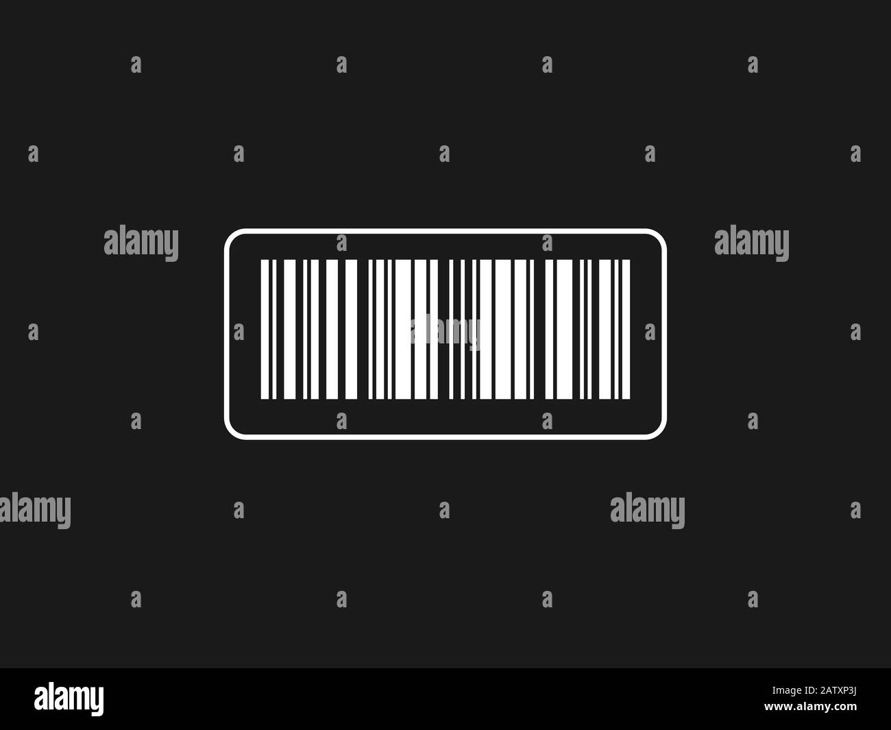 Codice a barre, icona del codice. Illustrazione vettoriale, design piatto. Illustrazione Vettoriale