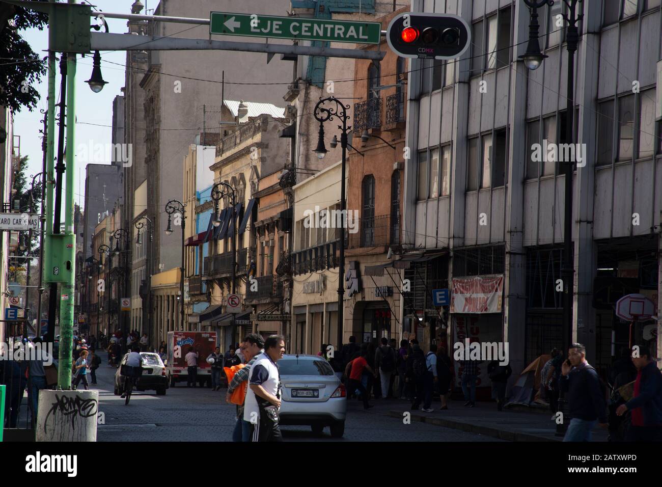 Il Centro Di Eje Lázaro Cárdenas Città Del Messico Foto Stock