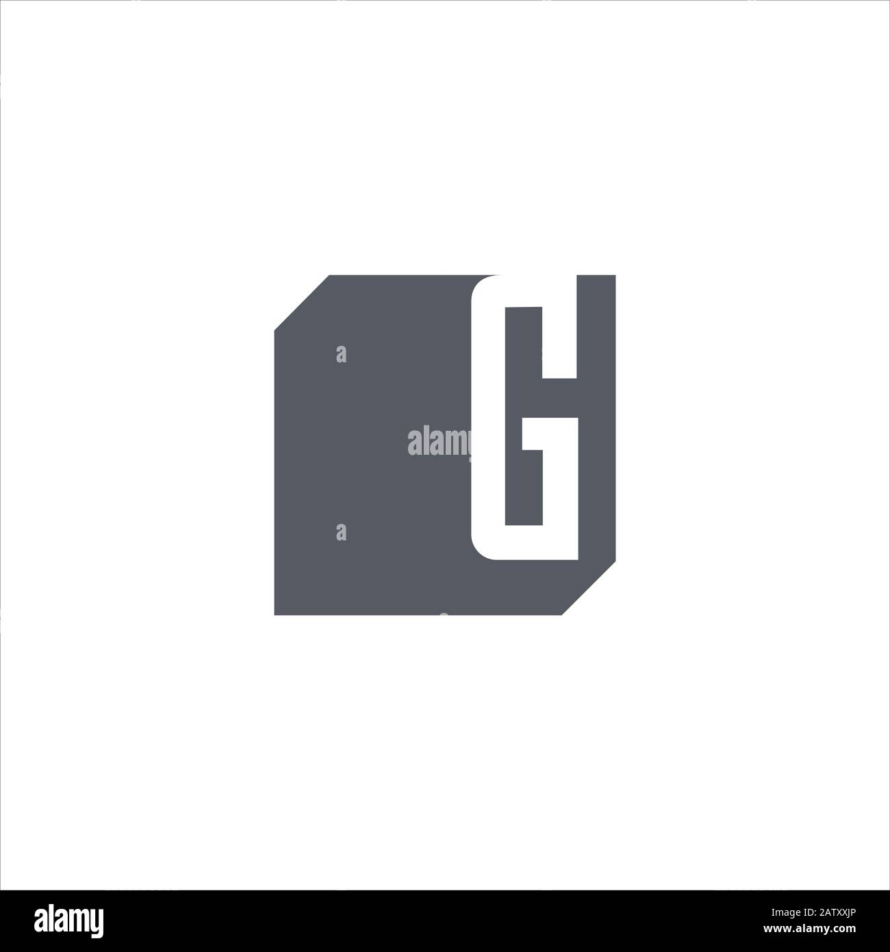 Iniziale lettera gh o hg logo vettore modelli Illustrazione Vettoriale