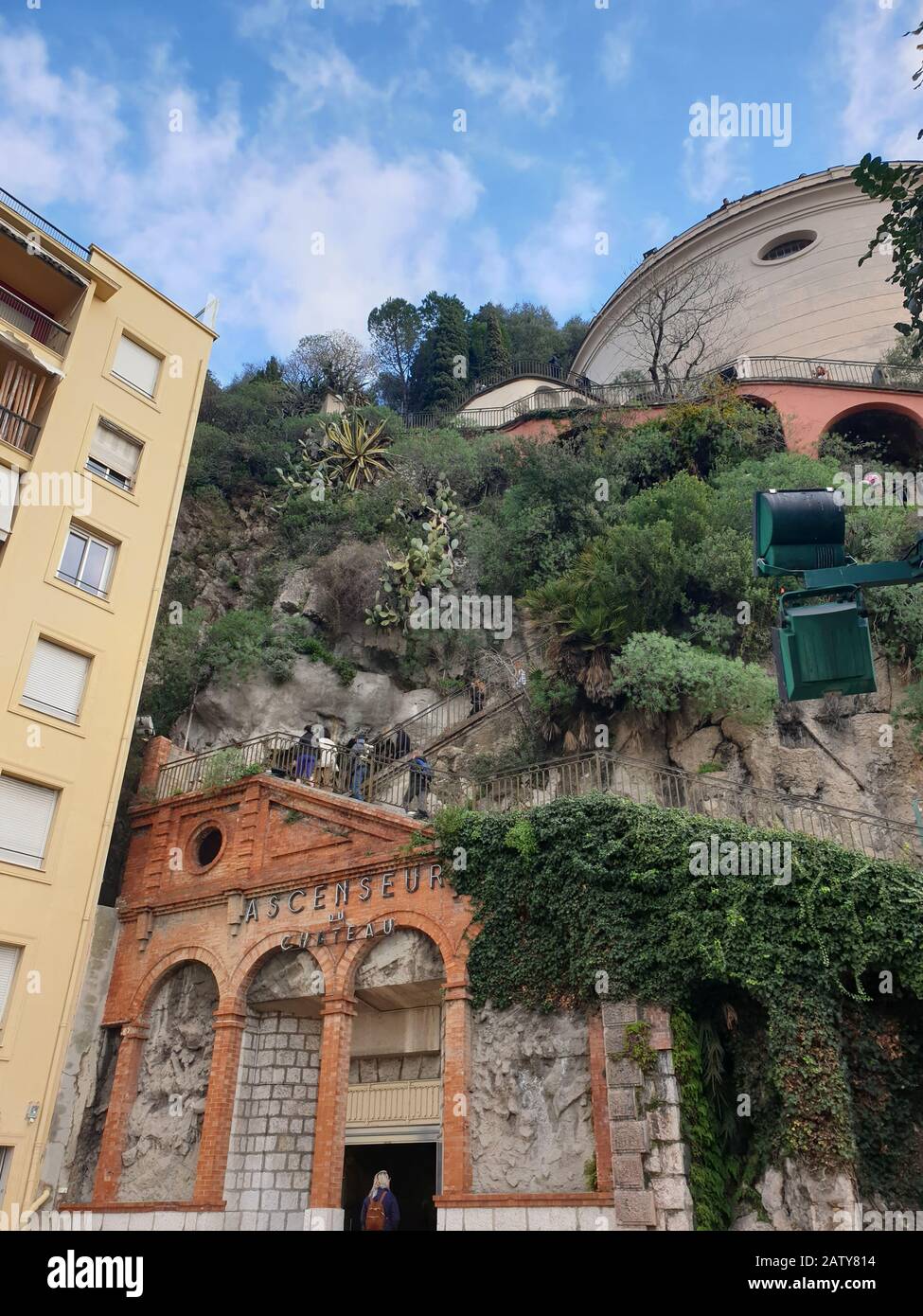 Nizza, Côte d´Azur, colline du Château, Francia Foto Stock