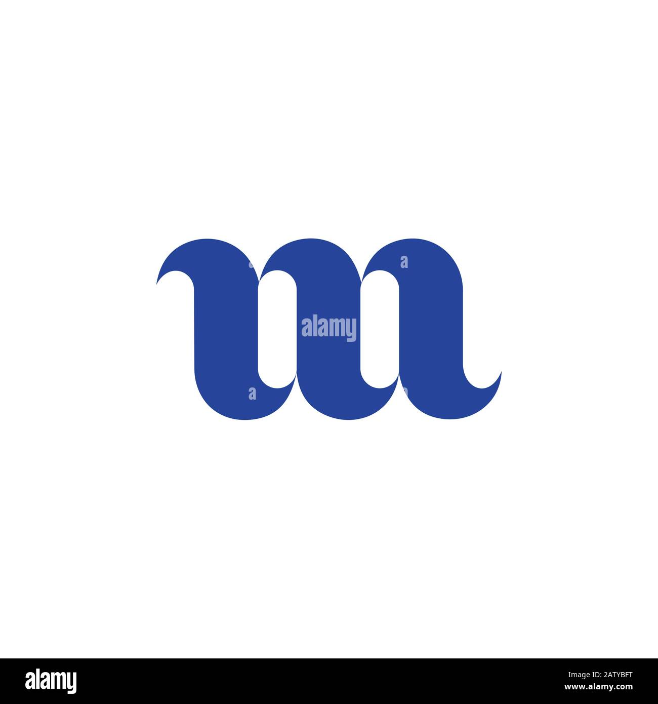 Modello di design del logo lettera m iniziale Illustrazione Vettoriale