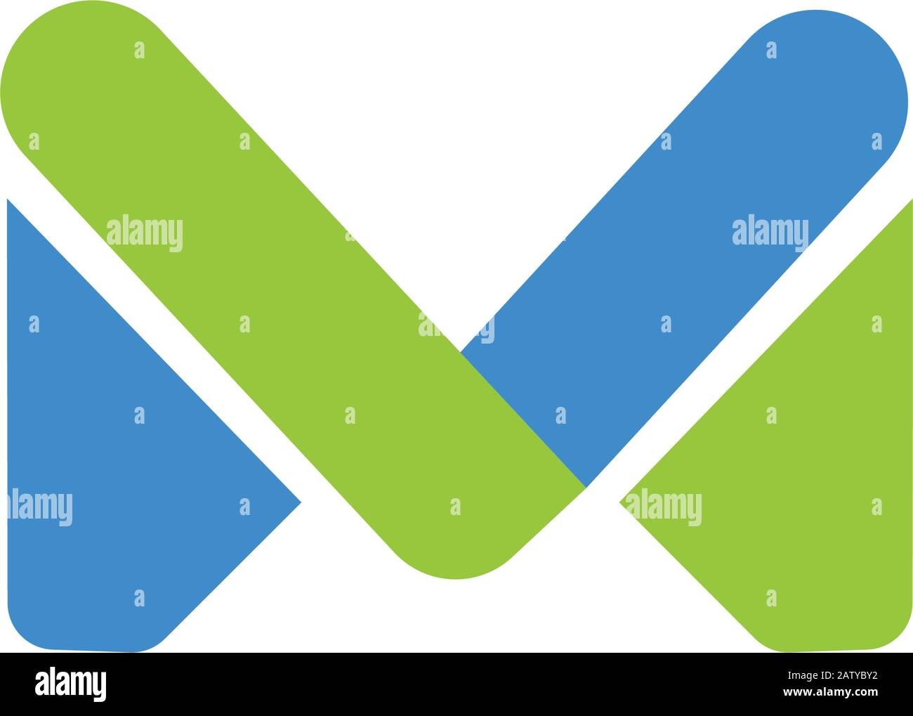 Modello di design del logo lettera m iniziale Illustrazione Vettoriale