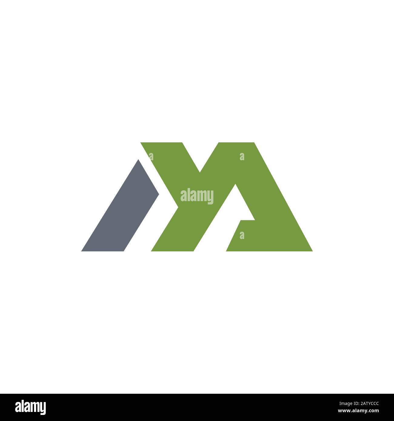 Modello di design del logo lettera m iniziale Illustrazione Vettoriale