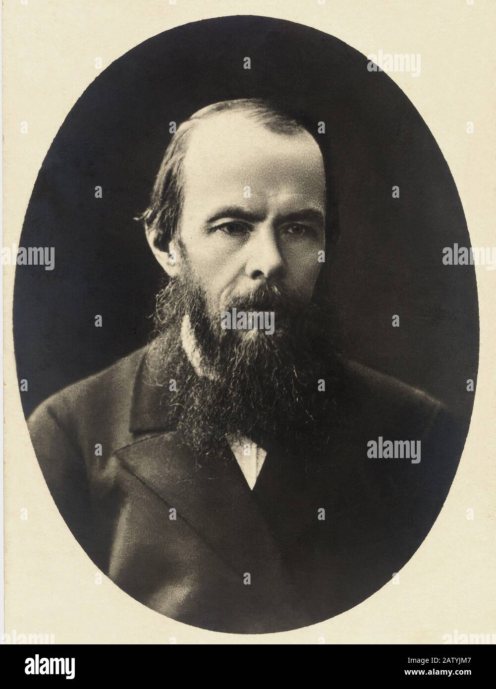 1875 c : il più celebre scrittore russo Fiodor Michajlovic DOSTOEVSKIJ ( Moskow 1821 - San Pietroburgo 1881 ) - SCRITTORE - DOSTOIEVSKI - DOSTOEV Foto Stock