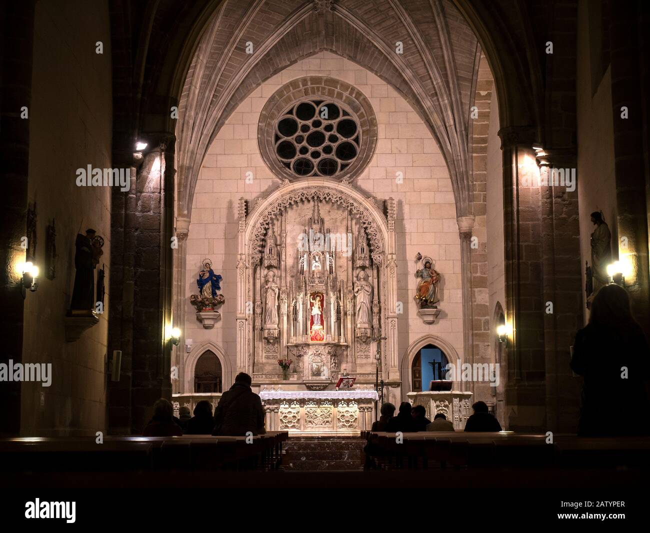 Iglesia de Santa Gadea donde se produjo el juriente de Alfonso VI ante el Cid. Burgos. Castilla León. España Foto Stock
