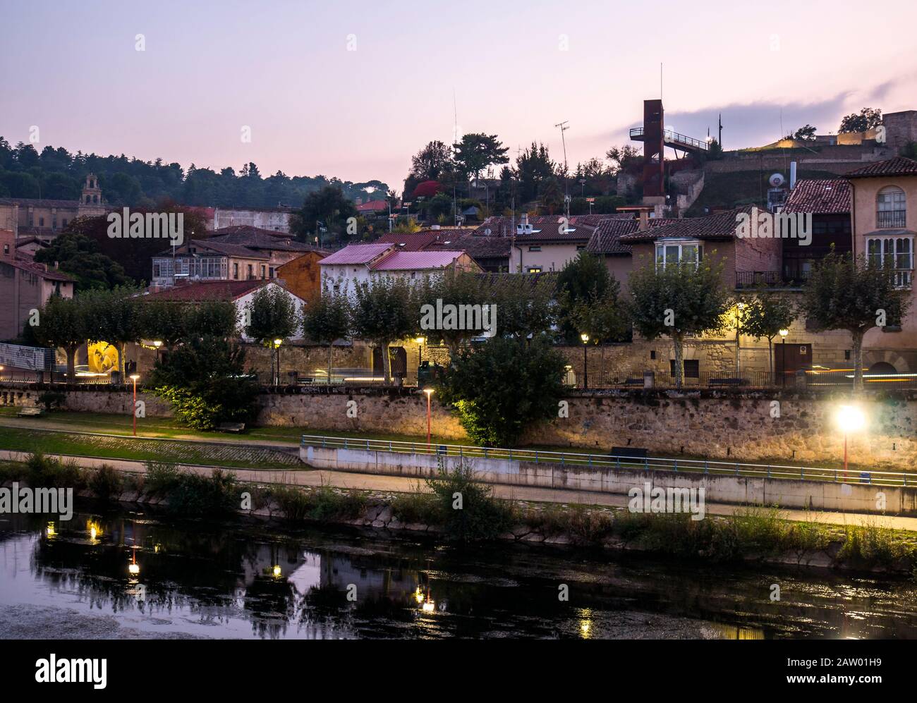 Barrio de Aquende. Miranda de Ebro. Burgos. Castilla León. España Foto Stock