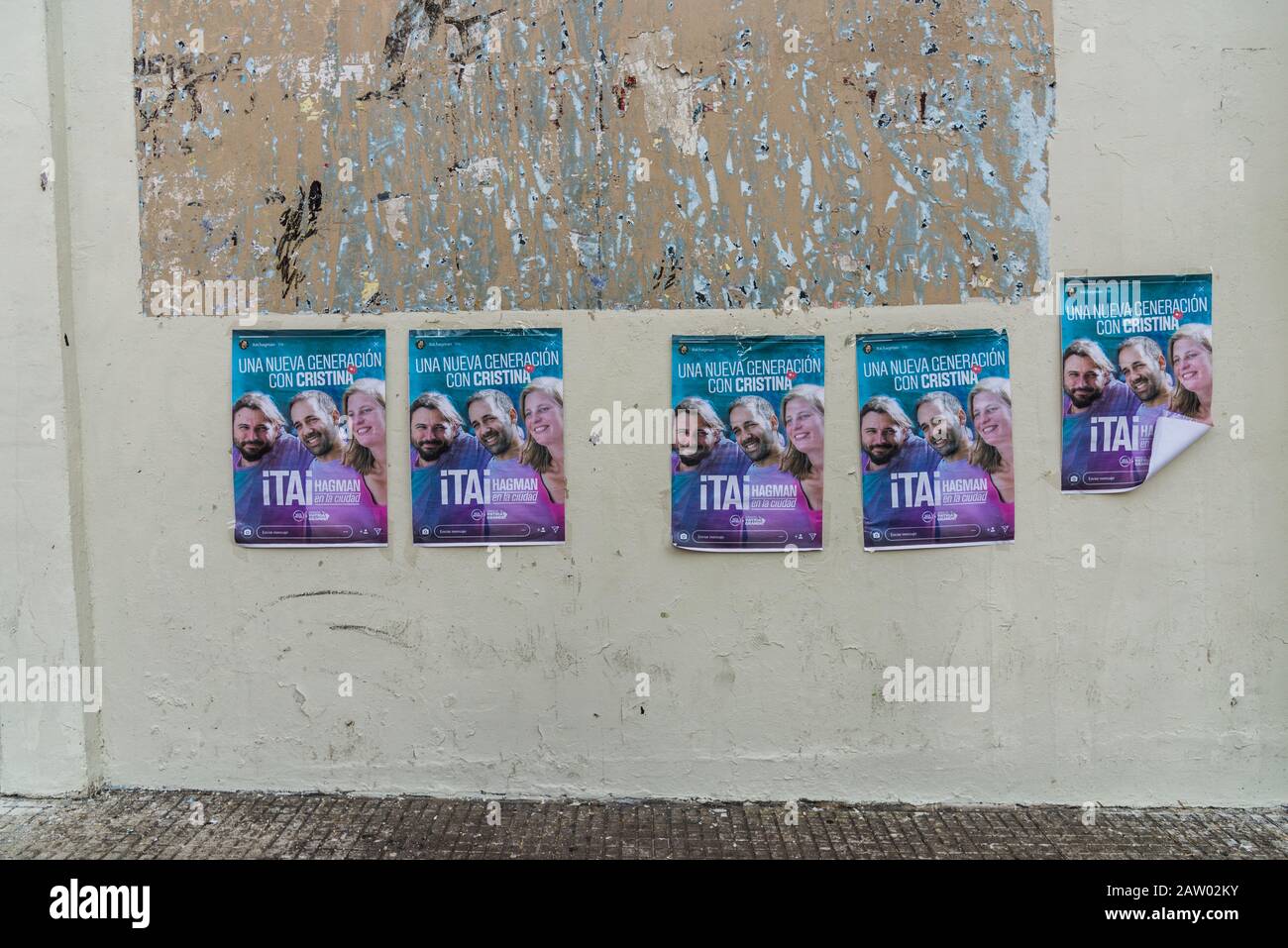 Buenos Aires, Argentina - 22 Giugno 2019: Manifesto Politico Con Juan Grabois Foto Stock