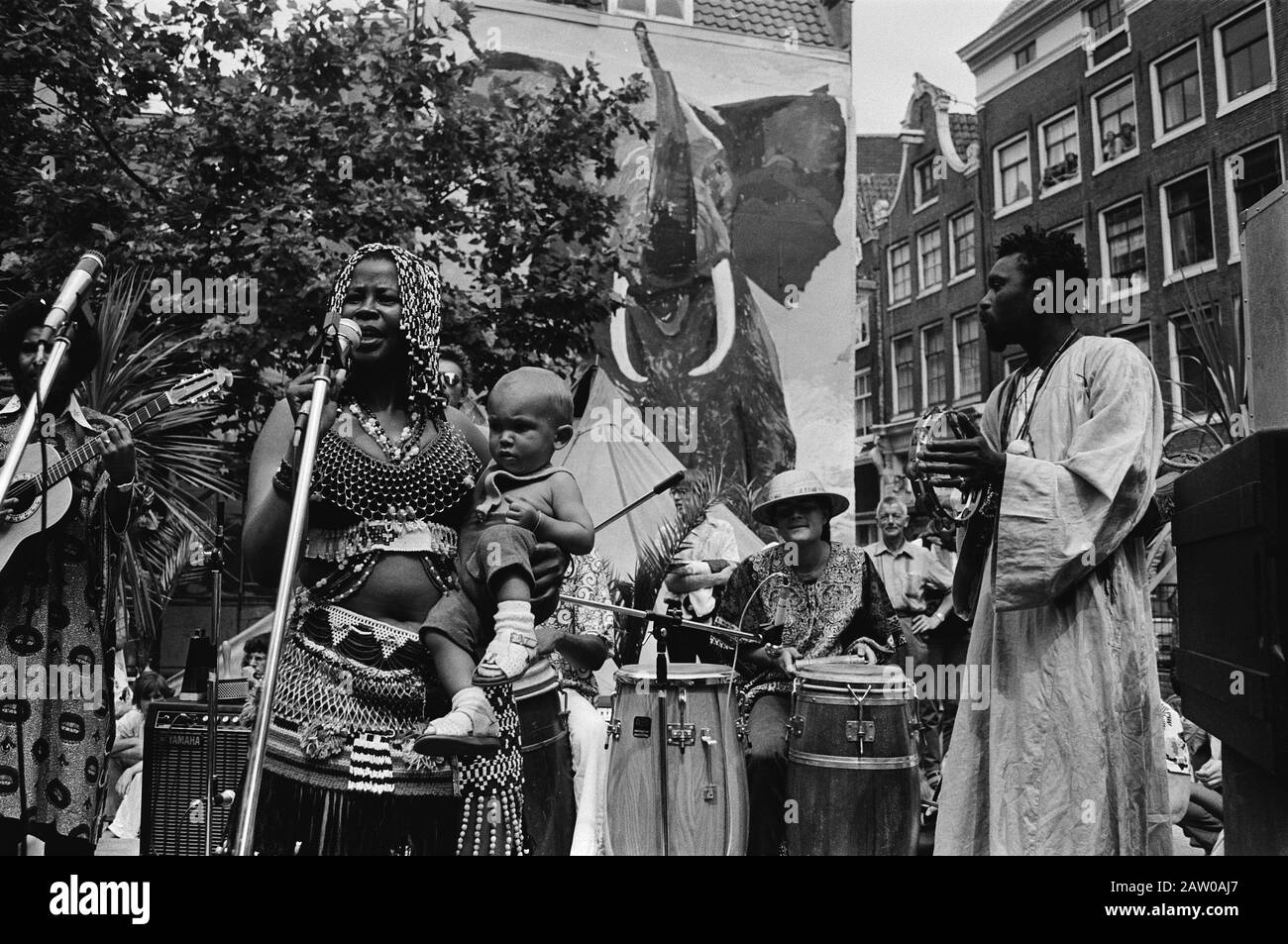 Zulu on the Seafront, Amsterdam Data: 14 luglio 1979 posizione: Amsterdam, Noord-Holland Parole Chiave: Ensemble musicali Foto Stock