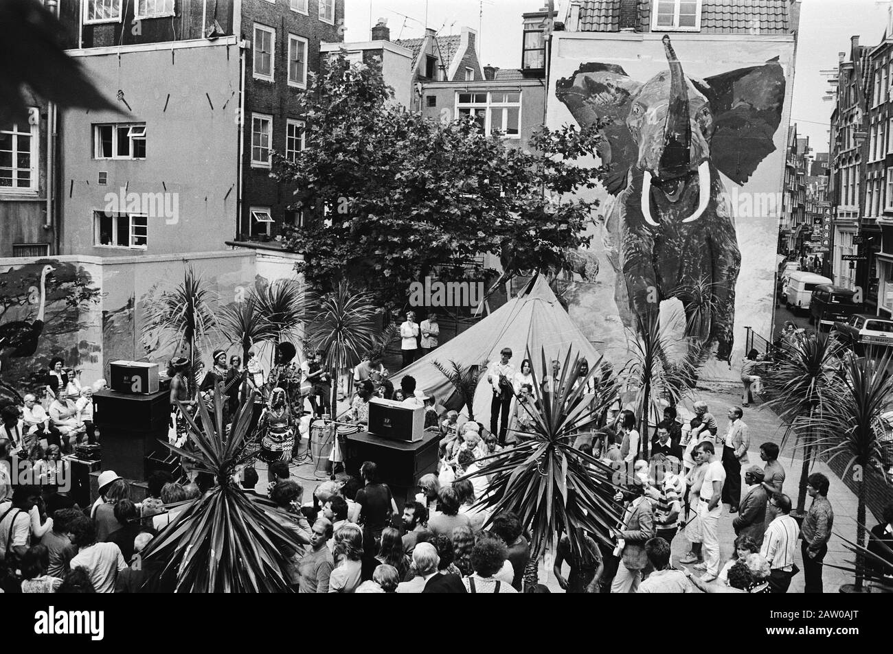 Zulu on the Seafront, Amsterdam Data: 14 luglio 1979 posizione: Amsterdam, Noord-Holland Parole Chiave: Ensemble musicali Foto Stock
