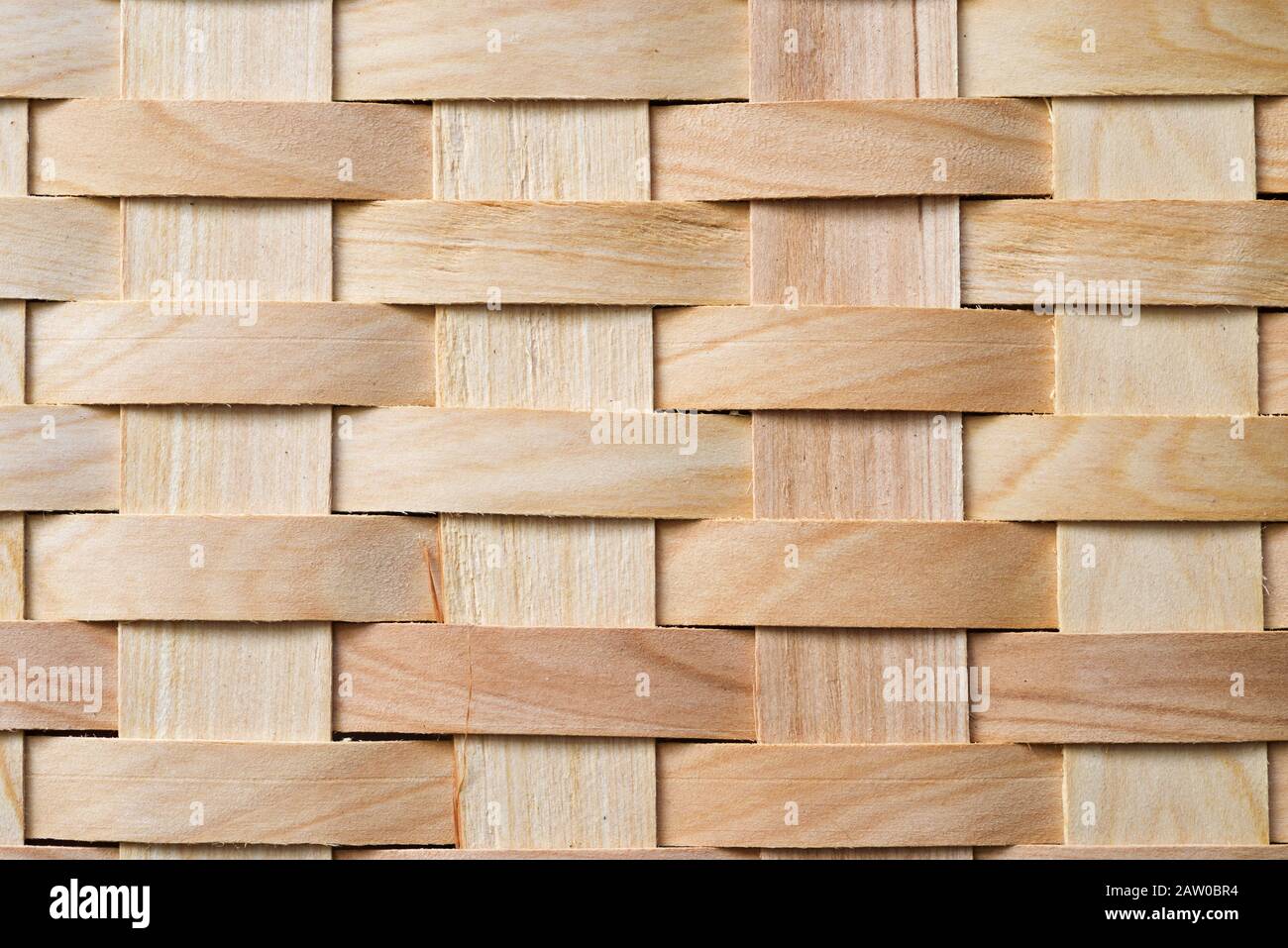 sfondo dettaglio di tessitura di un cestino pic-nic in legno Foto Stock