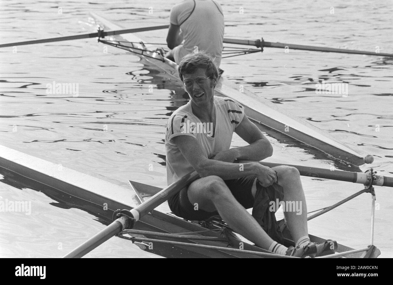 Campionati Nazionali Di Canottaggio A Bobaan Amsterdam Data: 20 Luglio 1971 Località: Amsterdam, Amsterdam Forest, Bobaan, North Holland Parole Chiave: Rowing Foto Stock