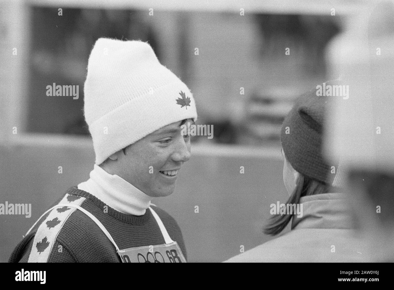 Olimpiadi Grenoble, sci slalom Signore. Nancy Green (Canada 2) Data: 13 Febbraio 1968 Luogo: Grenoble Parole Chiave: Sci, Sport Persona Nome: Green Nancy Foto Stock