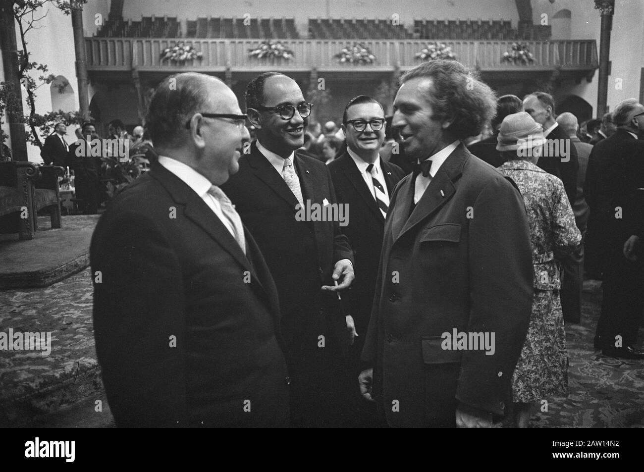 Accoglienza per il Presidente del Suriname, Antille Olandesi e Paesi Bassi Data: 6 giugno 1961 Parole Chiave: Entrate, presidenti Foto Stock