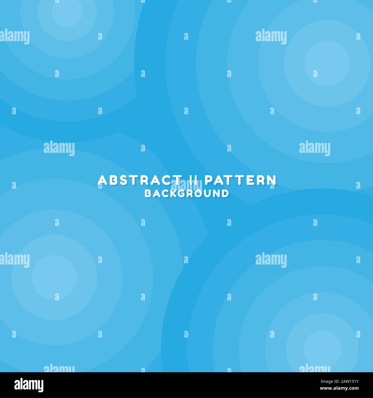 Forma circolare geometrica forma onda astratta sfondo colore blu brillante. Illustrazione vettoriale. Illustrazione Vettoriale