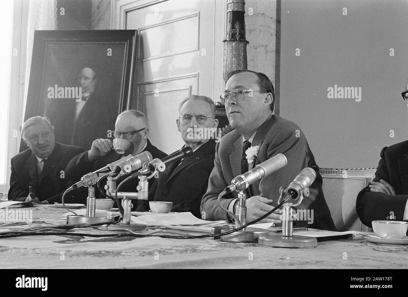 Soestdijk Palace, Il Fondo Di Emergenza Naturale Paesi Bassi Installato Da Sua Altezza Reale Principe Bernhard / Data: 17 Gennaio 1963 Nome Istituzione: Fondo Natura Paesi Bassi Foto Stock