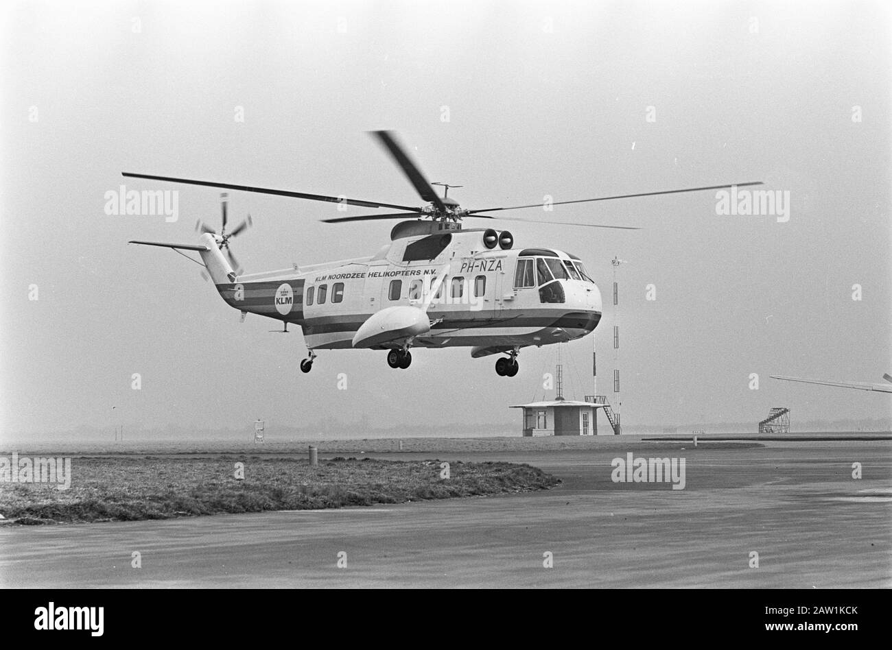 KLM Helicopter ha effettuato il primo volo di prova Data: 19 febbraio 1968 Parole Chiave: Elicotteri Foto Stock
