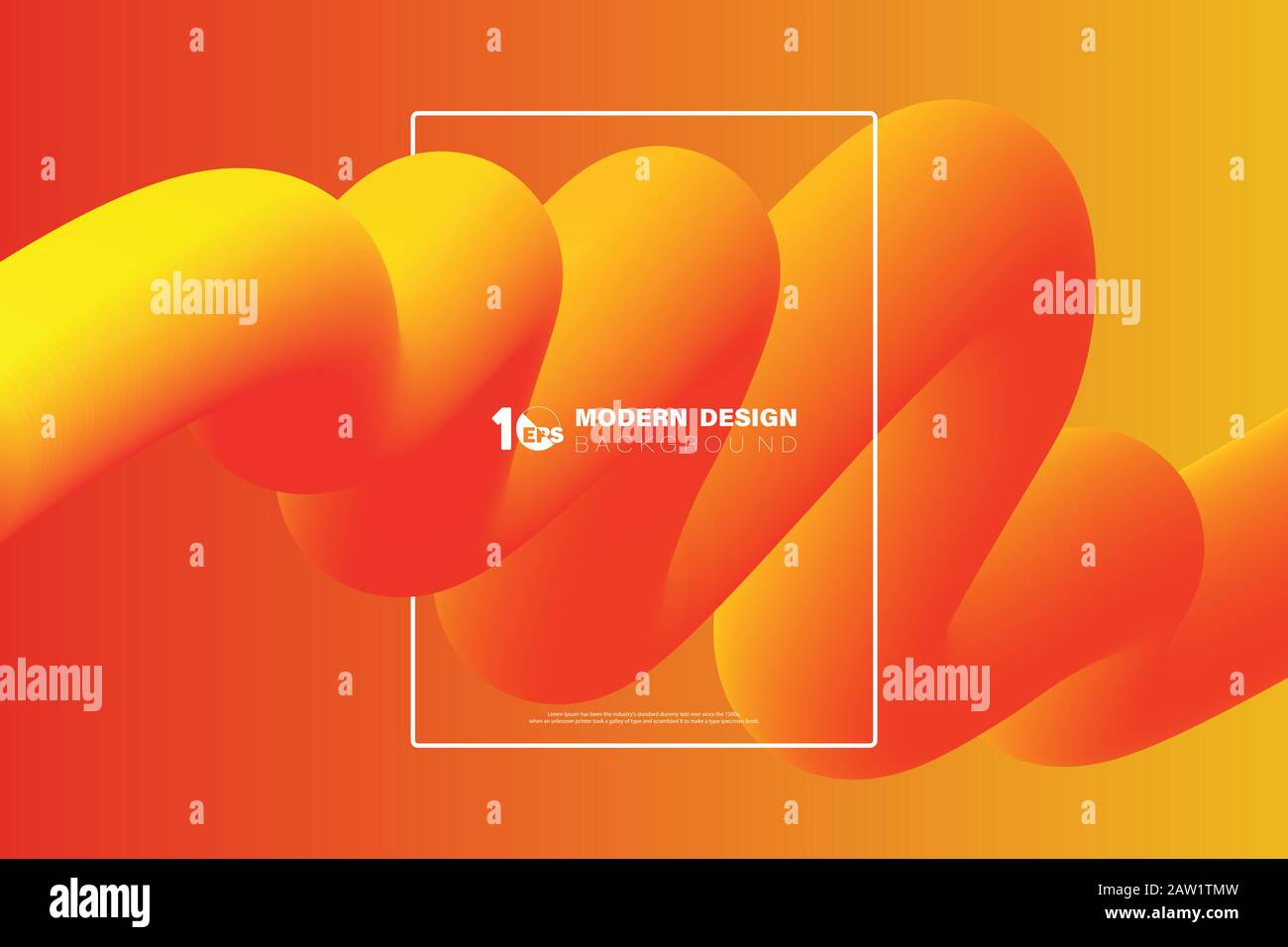 Sfumatura astratta giallo e arancio colore striscia movimento linea grafica disegno sfondo. Decora per annuncio, poster, grafica, modello di disegno, stampa, baia Illustrazione Vettoriale