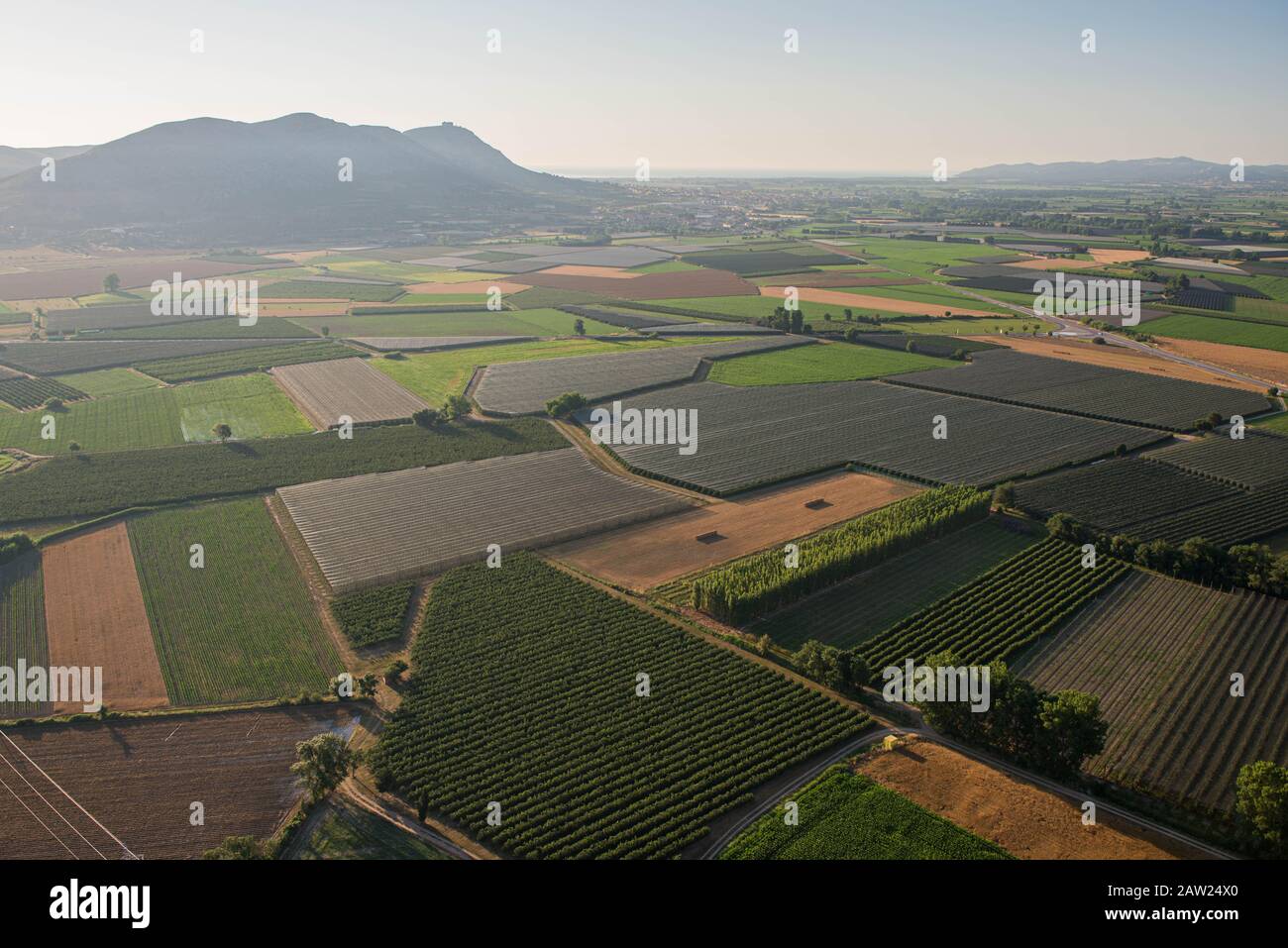 Fotografia aerea di Empordanet Foto Stock