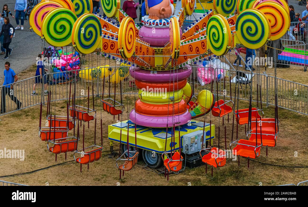 Giro Di Carnevale Dei Bambini Foto Stock